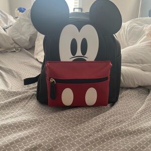 Disney Mickey Mouse Black and Red Backpack